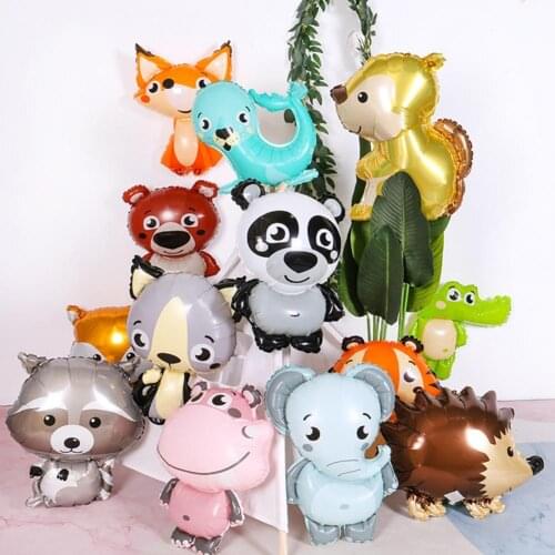 Balloon Cartoon Shape Not Easy Punctured Plastic Foil Animal Birthday Balloon for Home Animal Birthday Balloon