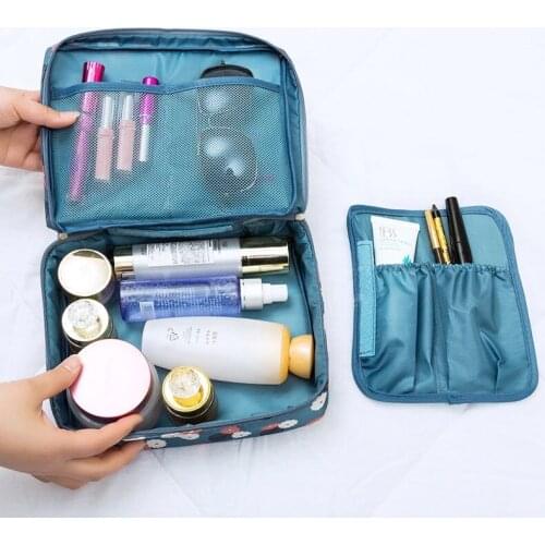 New Women Cosmetic Bag, Multifunction Makeup Bag, Grooming Kit, Beauty Case, Toiletries Organizer, Travel Make Up Cases, Neceser