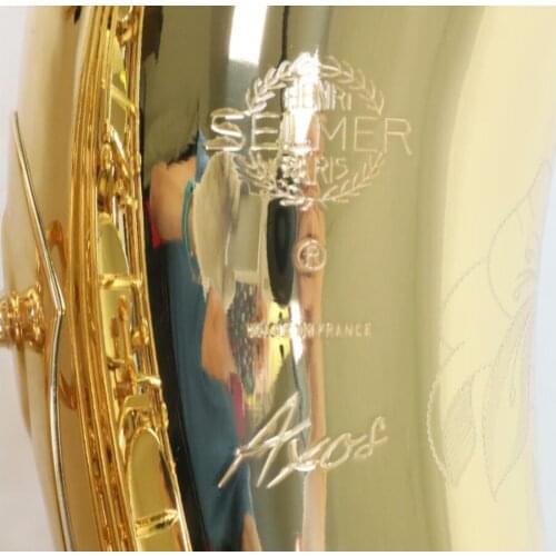 Newest Axos Sele Tenor Sax Model Gold Lacquer B Flat Tenor Saxophone with Case Accessories