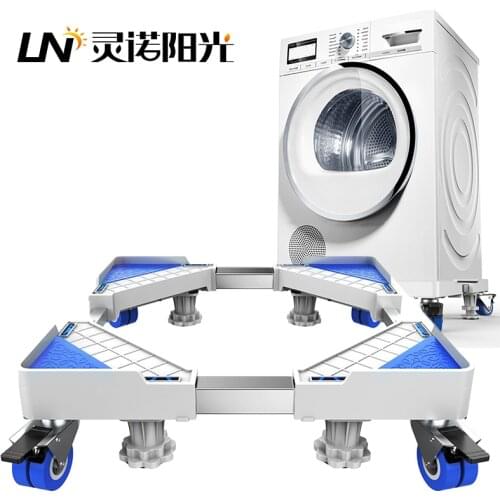 New Washing Machine Stand Trolley Adjustable Movable Base Holder for Refrigerator Fridge Universal Machine Carriage Mount
