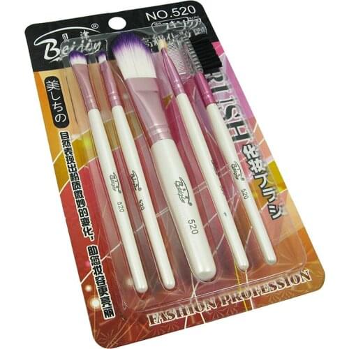 Wholesale New Excellent 5pcs Makeup Brushes set Cosmetics Make up beauty Eyeshadow bushes tool 2500pcs=500sets/lot free shipping