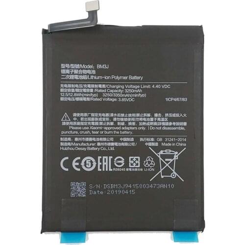 Original BM3J Battery for Xiaomi 8 lite Mi 8 lite Support Fast Charge with 3250mAh Capacity Built-in Battery Including battery a