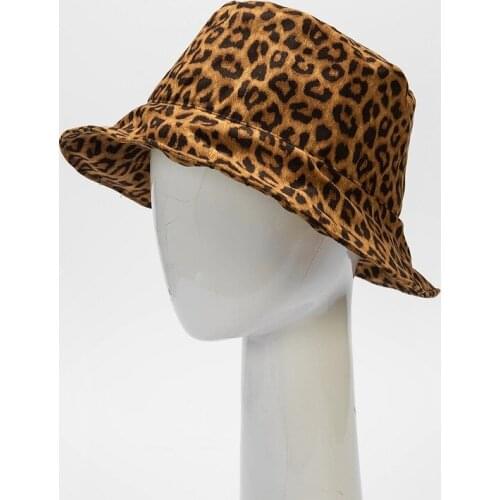 2020 Leopard Bucket Hat Fisherman Hat outdoor travel hat Sun Cap Hats for Men and Women