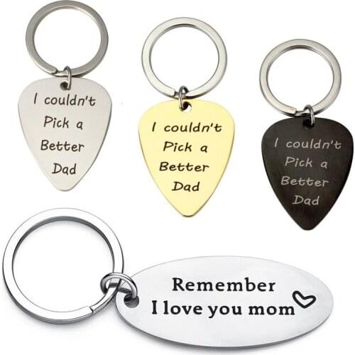 Dad Mom Gifts I Couldn't Pick A Better Dad Stainless Steel Lettering Pendant Family Jewelry Charm Keychains Keyrings