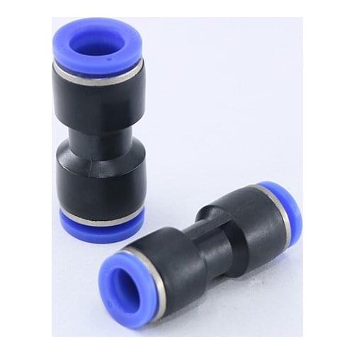 PU series Pneumatic fittings I type 2-way Straight connector for Tube OD 4/6/8/10/12/14/16mm tube