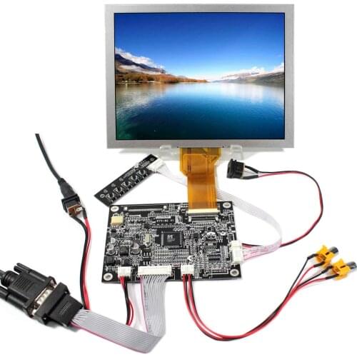 Resolution 800x600 8inch LCD Screen EJ080NA-05B VGA AV LCD Controller Board Reversing