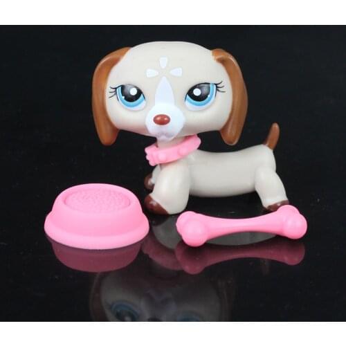 YASMINE Pet Shop Tan Cream Dachshund Dog Accessories lps #1491