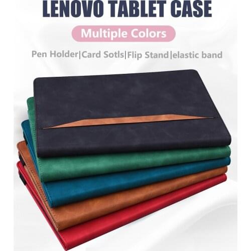 Luxury PU Smart Case for Samsung Galaxy Tab A7 10.4 T500 Lite 8.4 T225 8.0 T290 S7 11 T870 Plus 12.4 T970 Cover Case Pen holder