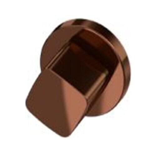 BUILT-IN STOP VALVE FOR CONCEALED INSTALLATION - BRONZE SQUARE