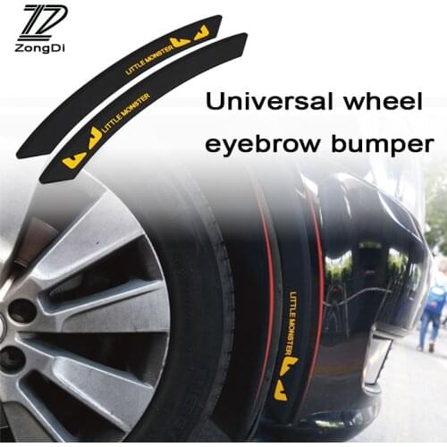 ZD Car Wheel eyebrow decorative Anti-collision Strip Sticker for VW Polo Jetta Toyota Corolla Mercedes W203 Saab Renault Dacia