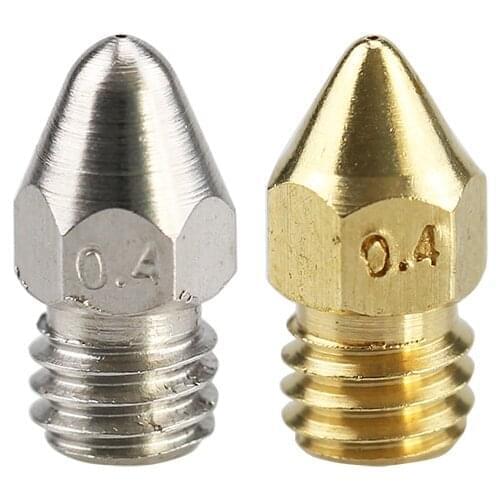 1pcs New Arrival 1.75mm 0.2/0.3/0.4/0.5/0.6mm Copper/ Stainless Steel Zortrax M200 Nozzle Bore 3.5mm For 3D Printer