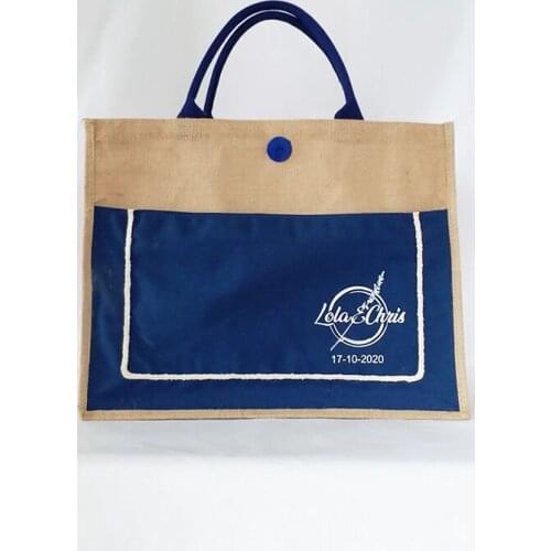 1000pcs Fashion Jute Shopping Tote Bags Can be Customized Handle and Printed Your Logo for Promotion Store and Market Using Bags
