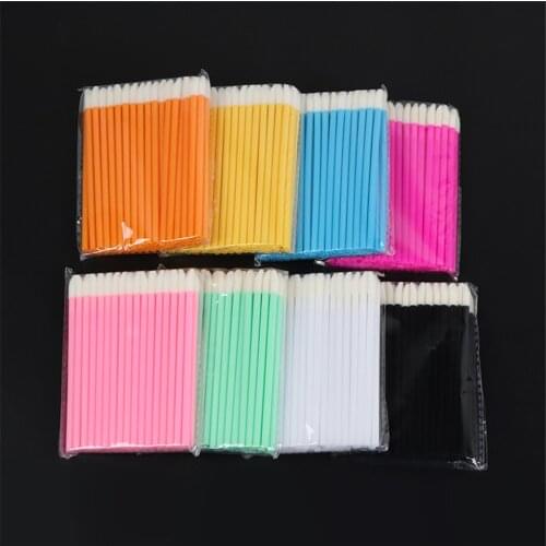 50PCS Disposable Lip Brush Eyebrow Eyelash Makeup Brushes Lash Extension Mascara Applicator Comb Eyelash Spoolies Lipstick Wands