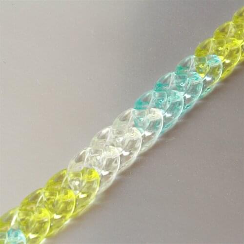 80pcs Acrylic Curb Chain Links,Plastic Curb Chain Links, Mixed Color Open Link per Size 23mmx16mm SC022