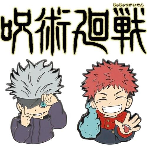 Jujutsu Kaisen Brooch Fushiguro Megumi Itadori Yuji Brooches Badges Pins Unisex Anime Jewelry Enamel Pin Gift