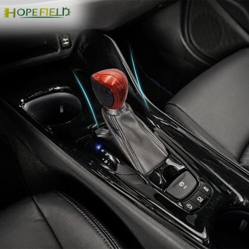 FOR toyota C-HR CHR 2018 2019 2020 gear shift knob shift lever carbon fiber car style interior accessories part
