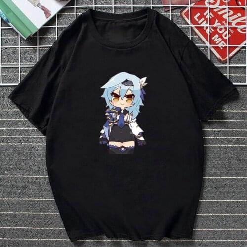 Game Genshin Impact T-shirts Fashion Casual Summer Cool Camisetas De Mujer Streetwear Harajuku Cartoon Graphic T Shirts Tops