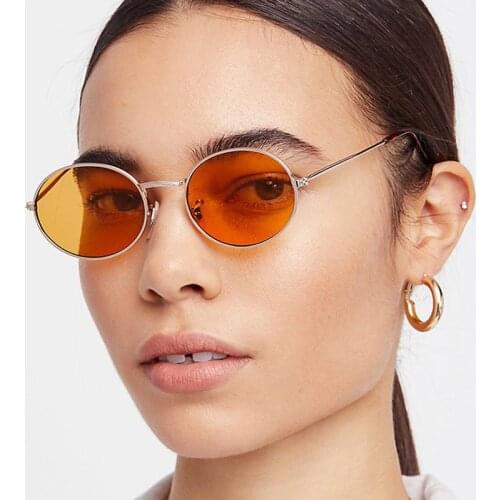 Small Round Women Sunglasses Men Unisex Retro Sunglasses Fashion Luxury Designer Red Lens 2018 Festival Girls Eye Glasses