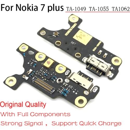 Original Dock Connector Mic USB Charger Charging Port Flex Cable For Nokia 6 7 plus 5.1 6.1 7.1 8.1 Plus X5 X6 X7 Repair Parts