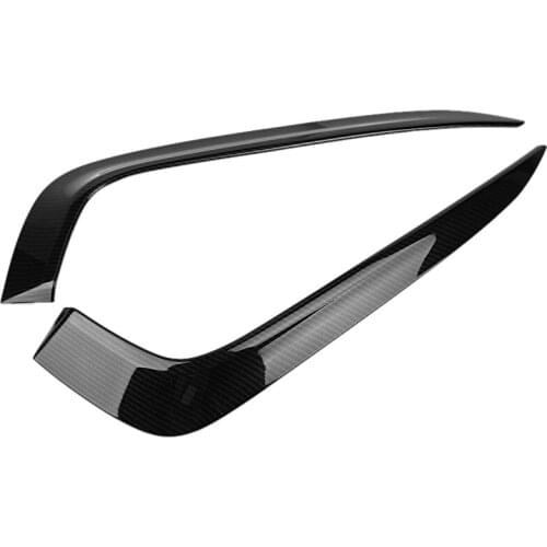 Car Carbon Fiber Front Fog Fight Lamp Eyebrow Cover Strip for Honda Civic 10Th Generation