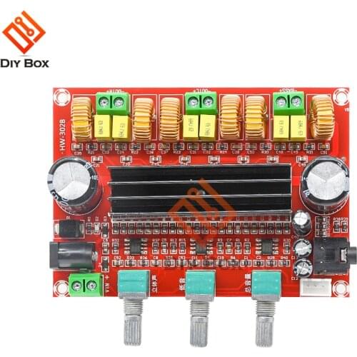 TPA3116D2 Amplifier Board 50W*2+100W 2.1 Channel Digital High Power AMP DC 12-24V Audio Subwoofer for Car Home Speaker