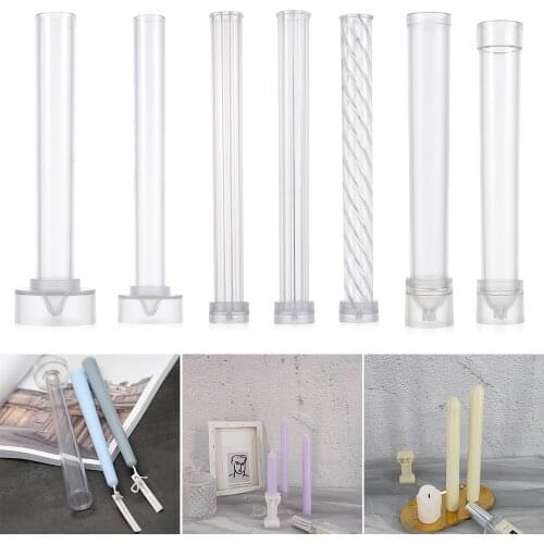 Long Pole Stripe Rack DIY Craft Candle Molds Candle Making Mould Match Large Cylinder Rib Handmade Soap Molds Clay Craft Tools