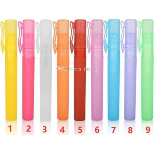10ml Travel Portable Perfume Bottle Spray Bottles sample empty containers atomizer Mini refillable bottles Plastic Pen Shape