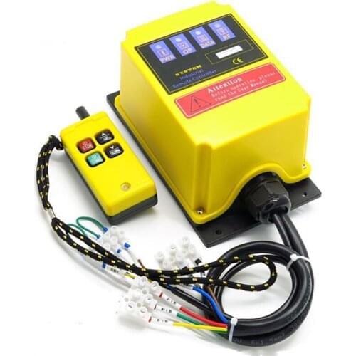 Industrial Remote Control Switch Crane Transmitter 4 Channels Built-in Contactor Lift F2HH Y