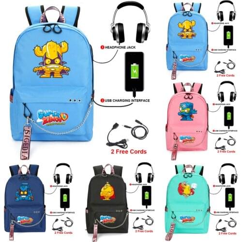Super Zings Backpack School Bags For Teenage Women Men Back Pack Laptop Backpack Kids Mochila