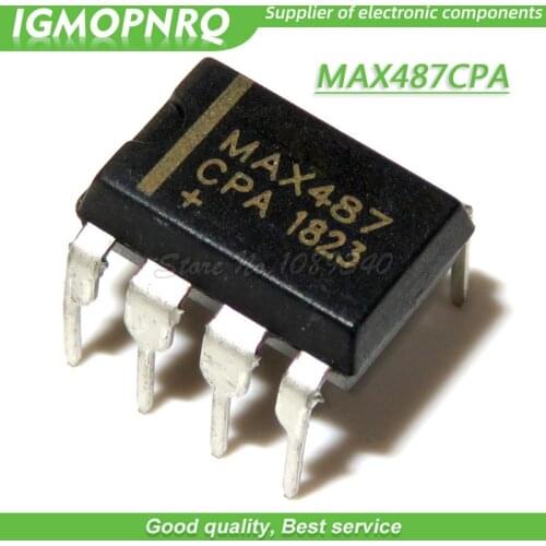 10PCS/lot MAX487CPA DIP8 MAX487 Transceiver
