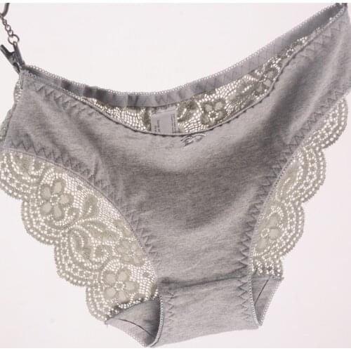 New Womens Briefs Viscose Lace Panties Plus Size Transparent Underwear Ladies Intimates Sexy XL 2XL 3XL High Quality