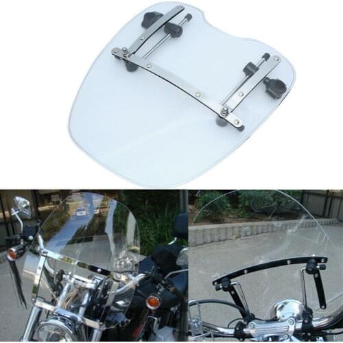 Universal Motorcycle Windshield Fit For Honda Suzuki Yamaha KTM Clear/Somke