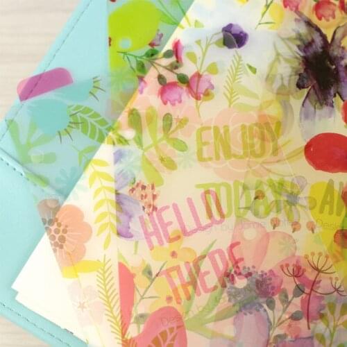 Yiwi 5pcs /lot A5 A6 Original Kawaii Spiral Notebook Divider Cute Fine Organizer Separator Pages Office School Stationery Index