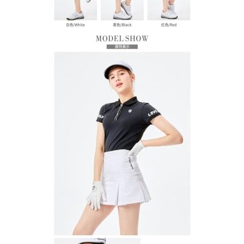 LOVE GOLF new golf skirt spring and summer ruffled stand collar pleated skirt free shipping