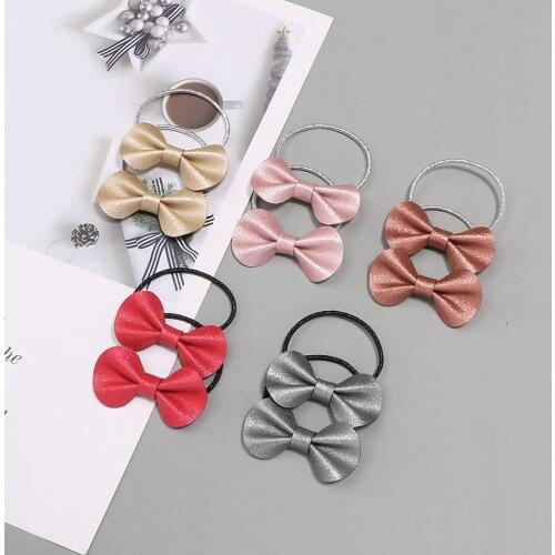 1Pair Baby Headband Bow Headbands For Girls Infant Baby Toddler Girls Hair Ties Rubber Bands Elastic Hair Accessories