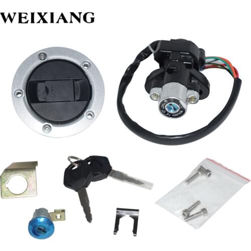 For Suzuki GSXR 600 750 GSXR600 GSXR750 Motorcycle Ignition Switch Assembly Fuel Tank Cover Lock Gas Cap Engine Hook Locking Key