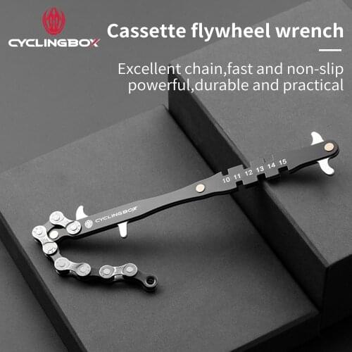 CyclingBOX Bicycle Repair Tool Flywheel Chain Disassembly Installation Wrench MTB Bike Accessories Portable Quick Repair Wrench
