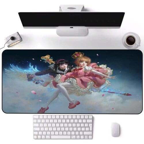 Computer mouse pad player non-slip natural rubber anime mousepad XL XXL 900x400mm extra large last Carpet pad