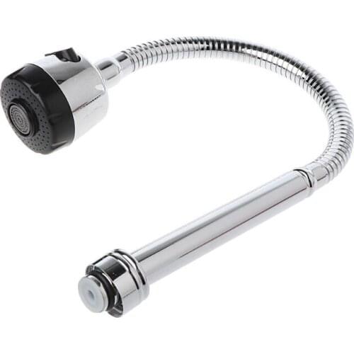 Kitchen Bar Faucet Hose Double Hole Water Zinc Alloy Replacement Tap 48cm L4MB