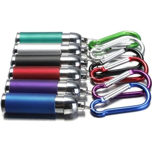 Mini LED Flashlight Keychain Portable Keyring Light Torch Key Chain Emergency Camping Lamp Night Run Backpack Light