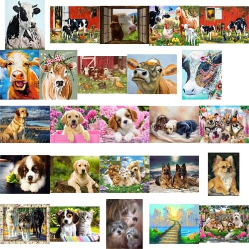 Milk cow cross stitch kit people 18ct 14ct UNprinting11ct count print canvas stitches embroidery DIY handmade needlework