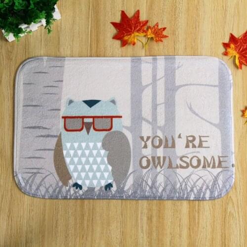 The latest design eye owl home front bedroom slip mats