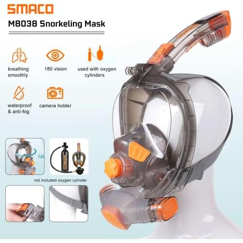 2021 New Diving Mask Underwater Scuba Anti Fog Full Face Diving Mask Snorkeling Set with Anti-skid Ring Snorkel