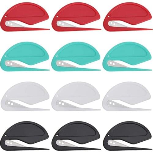 Letter Opener Envelope Slitter, 12 Pcs Letter Opener Slitter Letter Openers with Razor Blade for Envelope