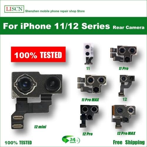 Original rear camera of iPhone 11 Pro11pro max 11 large rear camera, spare cable of iPhone 12 mini pro max camera