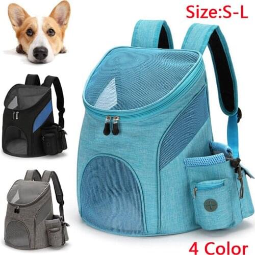 Pet Carrying Bag Mesh Breathable Pet Backpack Shoulder Front Carrying Travel Backpack mochila perro