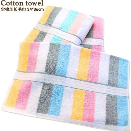 2017 New Cotton Towel Sporty Sweat Treadmill Longer Sports towels 34*86cm free shipping