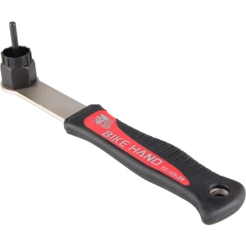 Bicycle Cassette Lock Ring Removal Tool Repair Steel Wrench Handle Flywheel Manual Torque