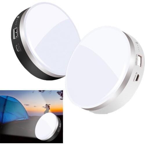 LED Camping Light USB Rechargeble Outdoor Portable Lantern 3-Gears Adjustable Magnetic 10000mAh Power Bank Emergency Lamp