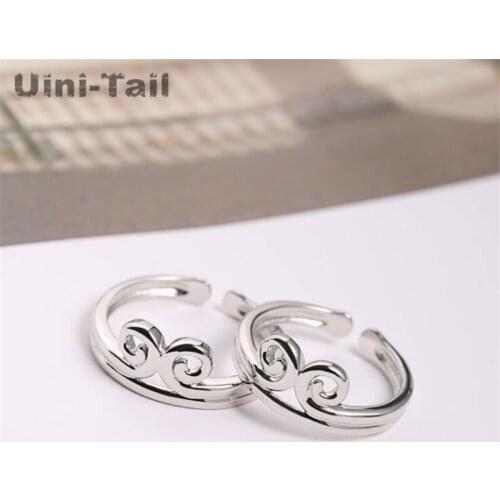 Uini-Tail hot new 925 sterling silver Sun Wukong open ring retro big Westward Journey China fashion trend fashion jewelry GN548